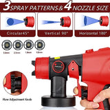 YEX-BUR Cordless Paint Sprayer for Milwaukee m18 18V Battery Handheld HVLP Spray Gun Easy to Spray for Furniture Fence Cars Walls DIY Works House YEX-BUR
