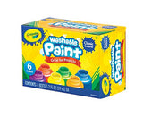 Crayola Washable Kids Paint, 6 Count, Kids At Home Activities, Painting Supplies, Gift, Assorted Crayola