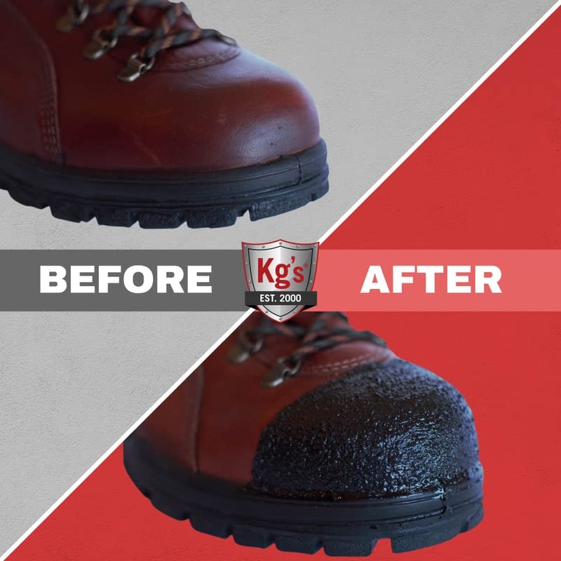 Kg's Boot Guard Brush On Toe Protection – Brush On Liquid for Tough, Long-Lasting Safety Protection on Boots, Made with Kevlar for Strong, Durable Kg's