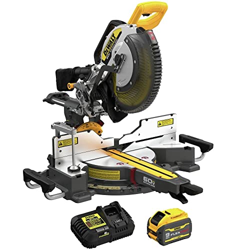 DEWALT DCS781B 60V MAX Brushless Lithium-Ion Cordless 12 in. Double Bevel Sliding Miter Saw (Tool Only) DEWALT