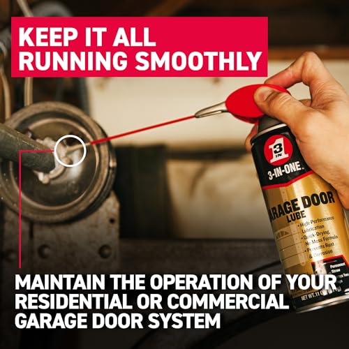 3-IN-ONE Garage Door Lubricant with SMART STRAW SPRAYS 2 WAYS, 11 OZ 3-IN-ONE