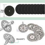 Cutting Wheel Set for Dremel Rotary Tool, HSS Circular Saw Blades, Resin Cutting Discs, 545 Diamond Cutting Wheel, Accessories Cutting Discs with FOTYBEI