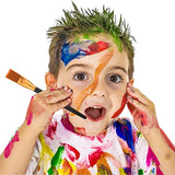 20 Pieces Paint Brushes for Acrylic Painting, Nylon Paint Brushes 1 Inch Wide Flat Paint Brushes Set for Artists Professional Amateurs Gouache & Thinp