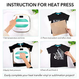 HTVRONT Heat Press Machine for T-Shirts, Portable Heat Press 10"X10", Iron Press for Sublimation and HTV Vinyl Shirt Press Machine for Hat, Bags, HTVRONT