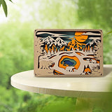 3D Rustic Forest Park Animal Wall Sculpture by CmayAlgc - Unique Wooden Art Decor for Home and Office CmayAlgc