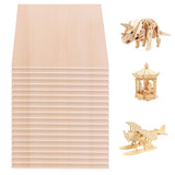 6 Pieces 1/8" x12" x 20" Craft Wood Basswood Sheets Thin Wood Slices Craft Project Board Unfinished Plywood for Laser Cutting DIY Wooden Plate Model FORACKS