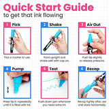 Chalkola Liquid Chalk Markers & Metallic Colors Pack of 16 Chalk Pens - for Chalkboard, Blackboards, Window, Glass, Bistro | 6mm Reversible Bullet & Chalkola