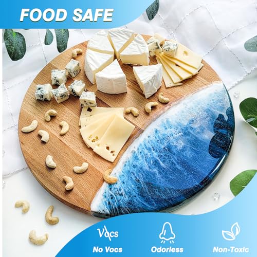 JDiction Deep Pour Epoxy Resin, 3 Gallon Clear High Gloss Casting Resin for 2-4" Pour Depths, Low Viscosity Self Leveling Deep Pour Resin for River JDiction