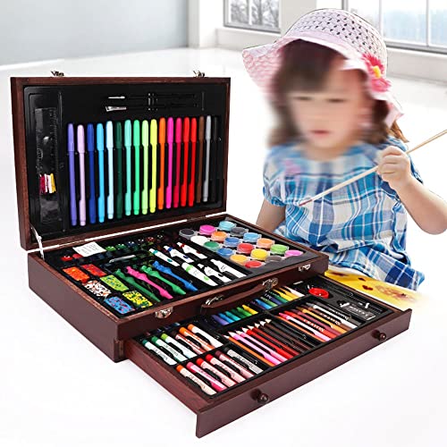 XARONF Art Supplies, 123-Pack Deluxe Wooden Art Set Crafts Drawing Painting Kit, Creative Gift Box for Adults Artist Beginners Kids Girls Boys XARONF