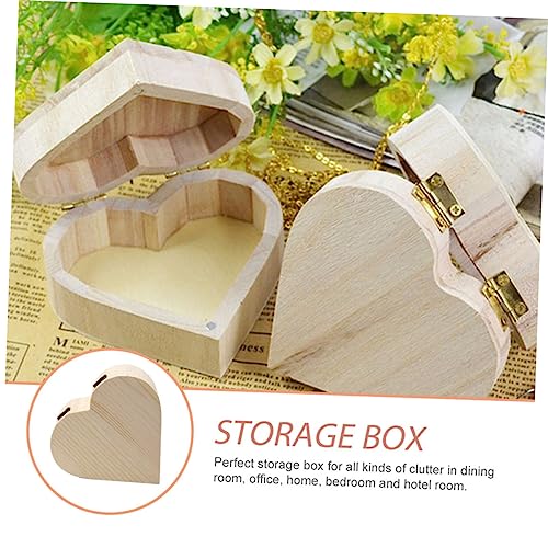 VOSAREA Box Wooden Diy Wooden Unfinished Kids Jewelry Organizer Unfinished Wooden Kid Toys Kids Educational Toys Kids Playset Kidcraft Playset Travel VOSAREA