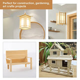 150 Pieces Natural Bamboo Sticks for Crafts- Extra Long 15.7 Inch Wooden Crafts Sticks Stakes for Crafting Arts Projects Aulock