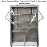 YLOVAN Storage Shelf Cover Wire Rack Shelving Dust Protective, Fits Racks 36''Wx14''Dx54''H One Side See Through Panel (Cover only) YLOVAN