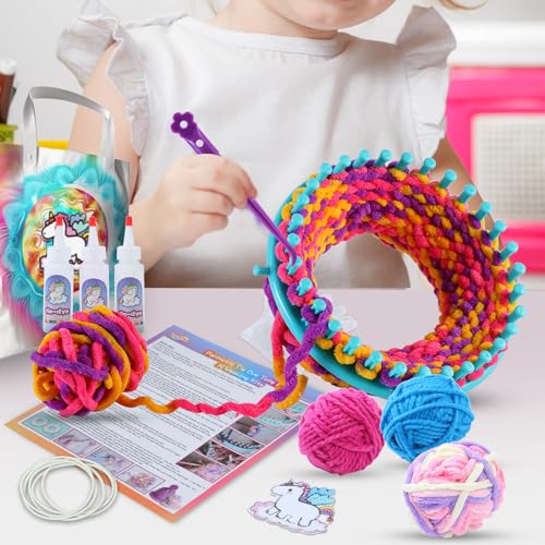  Learn To Knit Hat Knitting Loom Kit, Kids Crochet Kit For  Beginners Knitting Kit, Craft Kits For Girls Ages 8-12, Includes Loom  Step-by-Step Instructions Yarns Knitting Tools Learn To Crochet