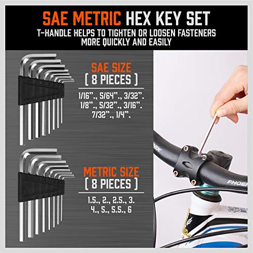 HORUSDY 44-Piece Magnetic Screwdriver Set with Go-Thru Steel Blades | High Torque, Plastic Racking