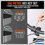 HORUSDY 44-Piece Magnetic Screwdriver Set with Go-Thru Steel Blades | High Torque, Plastic Racking HORUSDY