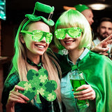 Large Size 7" Wooden Shamrock St. Patrick's Day Ornaments to Paint,Shamrocks Wooden DIY Blank Unfinished Round Wood Discs Ornament for Crafts Hanging Sophena