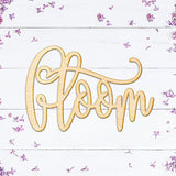 Woodums Bloom Wood Sign Hello Décor Wall Art for Gallery Wall - Unfinished 24" Wide x 16" Tall Woodums