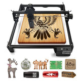 JOY SPOT! 48W Laser Engraver Machine, Cutting Machine with 5W-5.5W Output Power, 0.08mm Eye Protection Compressed Spot, 15.7"x15.7" Laser Engraving JOY SPOT!