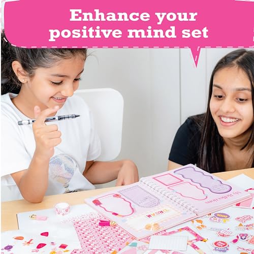 jackinthebox DIY Journal for Girls Ages 8-12 | 242 PCS | Scrapbook Kit | Tween Girls Gifts | Girls Journal Kit | Includes 10 fun guided spreads | jackinthebox