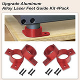 4 Pcs Upgrade Aluminum Alloy Laser Feet Guide, Compatible with xToo-l D1 Laser Cutte & Engraver Machine Keeps Stable Mounting Feet Accessories AMTHKNO