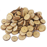 Tinksky Wood Slices Log Slices for DIY Crafts Wedding Centerpieces,100pcs ABOOFAN