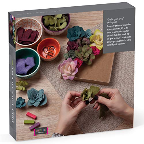 Craft Crush — Felt Succulents Craft Kit — Display Kit — Fun & Easy — Ages 13+, Small Craft Crush
