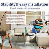 Lallisa 24 Inch Extra Large Resin Table Molds Round Epoxy Resin Molds Set with Metal Frame 3 Hairpin Legs for Table Epoxy Resin Table Mold Epoxy Lallisa