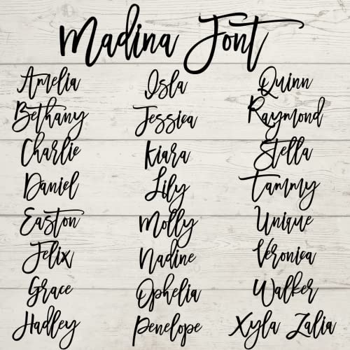 Wooden Custom Name Sign, Nursery Name Sign, Family Name Signs, Choice of Size & Fonts! Generic