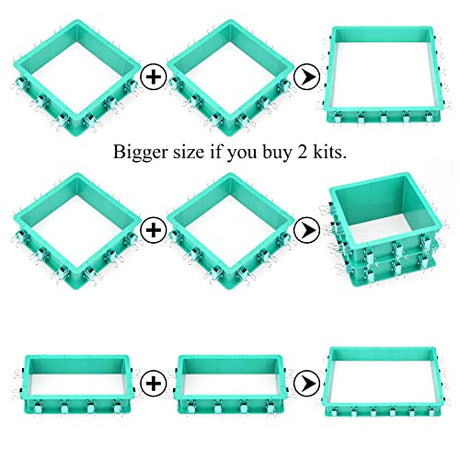 Adjustable Mold Housing Kit for Silicone Molds Making - Plastic Housing Frame for DIY Silicone Rubber Mold Making - Free Combination Mold Housing for DecorRom