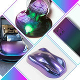 Chameleon Powder Pigment, 8 Color Changing Mica Powder for Epoxy Resin Tumblers, Update Chrome Powder for Nails Art Makeup Paints Crafts Candle Cruzix