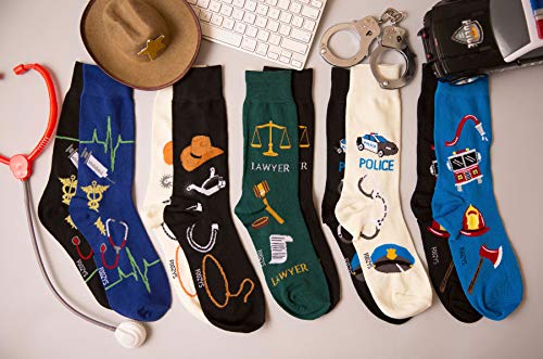 Foozys Men’s Fun Tools Working Man Novelty Crew Socks | 2 Pair - WoodArtSupply