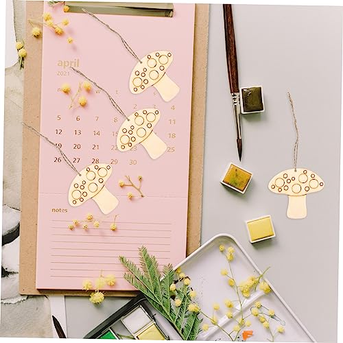 Unomor 250 Sets Chrysanthemum on Blank Wood Chip Crafts Flower Unfinished Wood Cutouts Unfinished Wood Discs Unfinished Spring Wooden Cutouts Unomor