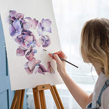 Sable Watercolor Brushes, Fuumuui 9pcs Detail to Mop Kolinsky Sable Brushes Round Pointed Professional Watercolor Brushes Perfect for Watercolor Fuumuui