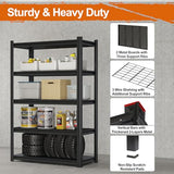 Gadroad 5 Tier Shelving Heavy Duty Storage Shelves Adjustable Garage Utility Shelf Rack Metal Shelving Unit Multipurpose Shelf Warehouse Basement Gadroad