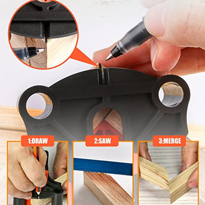 60/90/120 Degree Corner Clamp,Pro Carson Clamps for Woodworking,Adjustable Single Handle Spring Loaded Right Angle Clamp,Tool Gift for Men Father