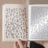 BENECREAT Letters Stencils, Irregular A to Z Alphabet Metal Stencil Uppercase Lower Letters Template for Painting, Wood Burning, Engraving, BENECREAT