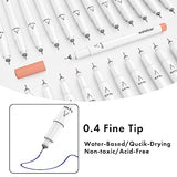 Welebar 0.4 Tip Fine Point Pens for Cricut Joy/Xtra, 36 Pack Assorted Ultimate Fine Point Pens for Drawing, Writing, Compatible with Cricut Joy Welebar