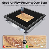 Dofiki Honeycomb Laser Bed 500mm x 500mm Steel Honeycomb Working Table for Most Laser Engraver, Magnetic Honeycomb Cutting Tray with Metal Base, Dofiki