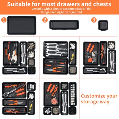 Giklux 45 Pack Tool Box Organizer Tray Divider, Toolbox Desk Drawer Or –  WoodArtSupply