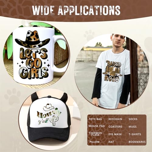 Tintnut Cowhide Infusible Ink Transfer Sheets - 10 Sheets 12"x10", Cow Print Sublimation Transfer Paper Bundle Compatible with Cricut for DIY Mugs, Tintnut