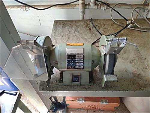 Bench Grinder Eye Shield, 2 Pcs Grinder Eyeshield Replacement Kit for Most Bench Grinders WAGX