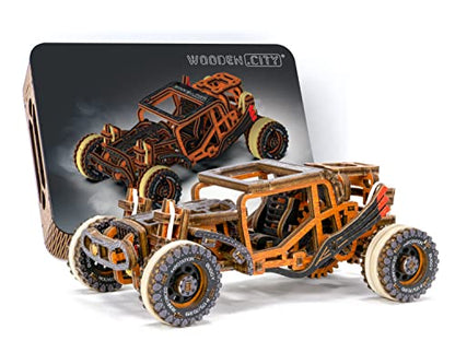 WOODEN.CITY Car Puzzle Model Dune Buggy for Adults - Model Car Kits 3D Wooden Puzzles for Adults - Car Model Kit 3D Puzzle - Model Cars to Build for - WoodArtSupply