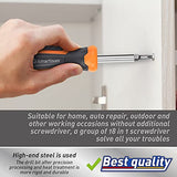 Amartisan 18-in-1 Multi-bit Screwdriver Set Tool All in One, Portable Multi-Purpose Screwdriver, Slotted/Philips/Pozi/Torx/Square,Nut Driver Amartisan