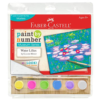 Faber-Castell Museum Series Paint by Numbers - Claude Monet Water Lilies - Number Painting for Kids and Adult Beginners, 1 Count (Pack of 1) - WoodArtSupply