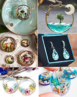 Nicpro UV Resin 200g, 2 PCS Upgrade Crystal Clear Ultraviolet Epoxy Resin Glue Kit, Low Odor & Quick Curing Sunlight Hard UV Resin for Jewelry Nicpro