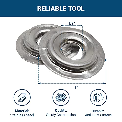 Benchmark Abrasives 1/2" - 1" Adapter Buffing Wheel Flange Adapter for Bench Grinder Arbor Washer, for Polishing Finishing Rust Paint Removal (Set of Benchmark Abrasives
