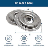 Benchmark Abrasives 1/2" - 1" Adapter Buffing Wheel Flange Adapter for Bench Grinder Arbor Washer, for Polishing Finishing Rust Paint Removal (Set of Benchmark Abrasives