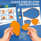 Arts and Craft Kit for Toddlers Ages 2, 3, 4, 5 Years - Craft 9 Fun Fish Characters LC Crafts