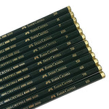 Faber-Castell 9000 Graphite Sketch Pencil Art Set (8B - 2H) with Kneaded Art Eraser, Large Dust Free Eraser and Sharpener Faber-Castell