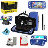 Switch Lite Accessories Bundle, Kit with Carrying Case,TPU Case Cover with Screen Protector,Charging Dock,Playstand, Game Card Case, USB Cable, WDZREE